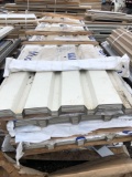 Skid of (40) Sheets of Beige 11.5ft x 36in Steel Roofing/Siding.