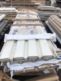 Skid of (40) Sheets of Beige 11.5ft x 36in Steel Roofing/Siding.