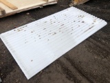 Approx (12) Sheets of Steel 7ft x 45 in White Siding