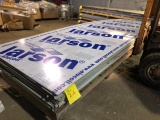 Pallet of ACM Composite Panel Remnants, color is Apolic Gray. SKID AA