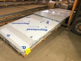 Pallet of ACM Composite Panel Remnants, color is World Pewter. SKID DD