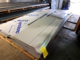 Pallet of ACM Composite Panel Remnants, color is Clear Annodized. SKID LL