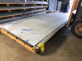 Pallet of ACM Composite Panel Remnants, color is Clear Annodized. SKID PP