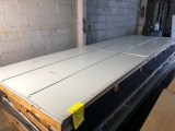 Pallet of ACM Composite Panel Remnants, color is Clear Annodized (Alcoa). SKID SS