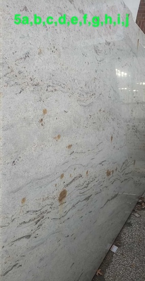 New River White Granite Slab 127" x 75"