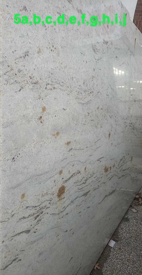 New River White Granite Slab 123" x 77"
