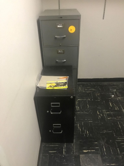2 and 4 drawer metal filing cabinets