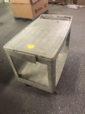 Rubbermaid hardware cart on casters 44 x 25 inch top