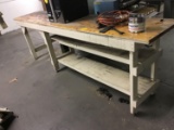 Industrial Table with T & G top