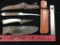 German Fish Knife, Schrade Sharp Finger (worn out) and Old Timer Honing Stone