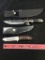 2- Straight knives with sheaths