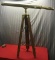 Antique Brass Telescope, on tripod, needs some tweaking, but appears usable