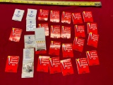 Large selection of Matchbook Style Sewing and Hosiery Repair kits