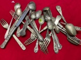 Assorted vintage flatware