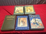 5 Antique Books, various Pre WW2 copyright dates, some earlier