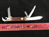 Remington UMC 5 function camp knife, appears to be unused condition