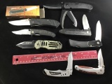 Collection of bigger lockback knives, good every day carry knives in this lit
