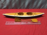 Wooden Scale Model Boat with accessories