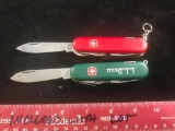 2- Wenger Multi Function Swiss Army Knives