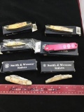 Lot of 6 Smith & Wesson Knives in original boxes