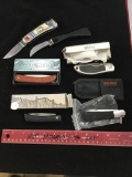 Lot of assorted knives, some in original boxes