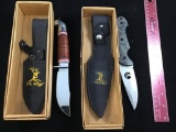 2- Elk Ridge Sheath knives in original boxes