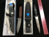 2- Rough Rider Sheath knives in original boxes