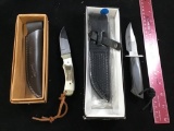 2- Sheath knives in original boxes, one Frost, one Wrangler