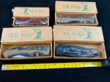 4- Elk Ridge Folding pocket knives in original boxes