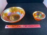 2- Carnival Glass Bowls