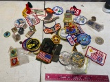 Large lot of assorted patches, some are Boy Scouts of America