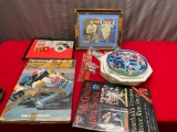 Collection of Sports Memorabilia including a vintage framed Quick Magazine