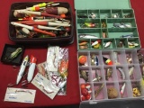 Large selection of bobbers, vintage fishing lures, modern fishing lures and more