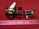 2 Fishing Reels, one by Abu, the other is an Ambassador 5600