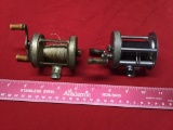 2 Fishing Reels, Wards Sport King No 60-6328 and Takaar No. 480