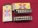 284 Winchester Ammo, 2 boxes, but there are only 15 LIVE rounds, the rest are previously enjoyed