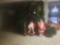 9 Christmas trees, santas and decorations