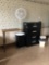 52.5 inch H x 36 inch W file cabinet, mini fridge, oscillating fan, adjustable hospital bed table,