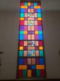 Beautiful staind glass out of the chapel approximately 12 foot x 4 foot