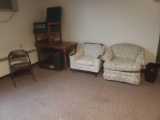 Tv stand, chairs, table