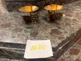 Pair of vintage candle holders from chapel
