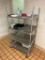 Stainless Steel Cart on casters, w/ fixed shelves, 36 in. wide, 27 in. deep, and 66 in. tall