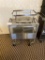 Stainless steel cart and chafing unit