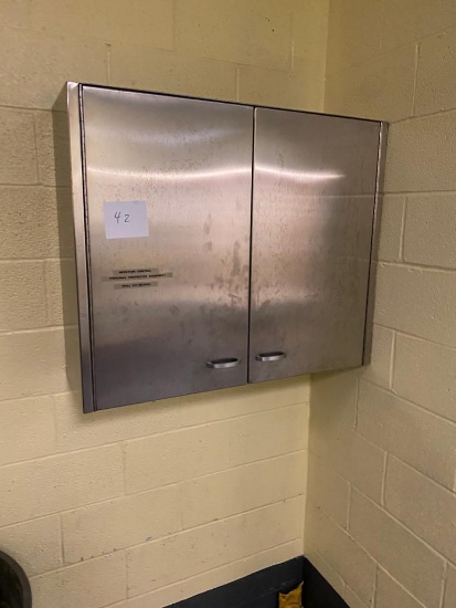 Stainless steel wall cabinet, 36 x 30 inches