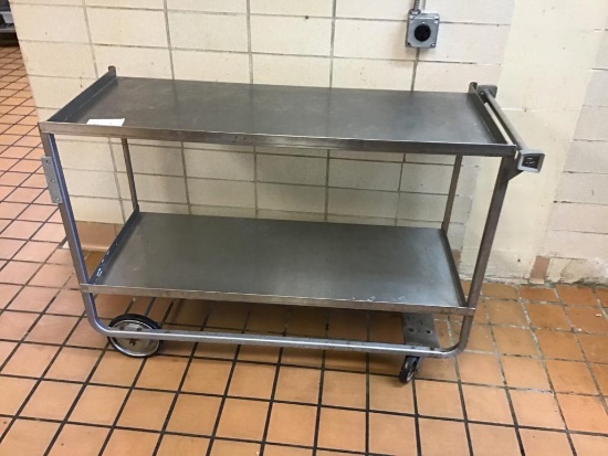 Stainless Steel Cart, 51 inches x 21 inches, 38 inches tall, on casters