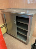 Stainless Steel storage cabinet, 48 long, 23 deep, and 48 inches tall