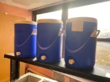 3- 5 gallon water coolers