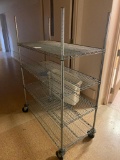 Metro Style Shelf on casters, 48 wide, 24 deep, 68 inches tall