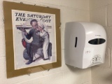 KC Pro Paper Towel Dispenser and Saturday Evening Post Pic