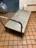 Large metal flat cart, 50 inches long